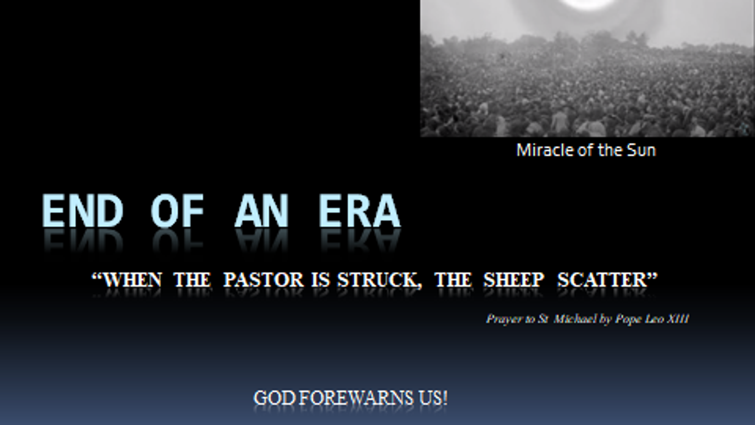 Pastor Struck, Sheep Scattered